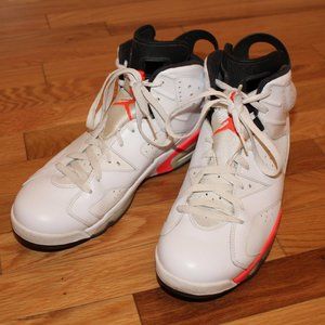 Jordan 6 Retro Infrared White (2014) Size 10.5 (White/Red)